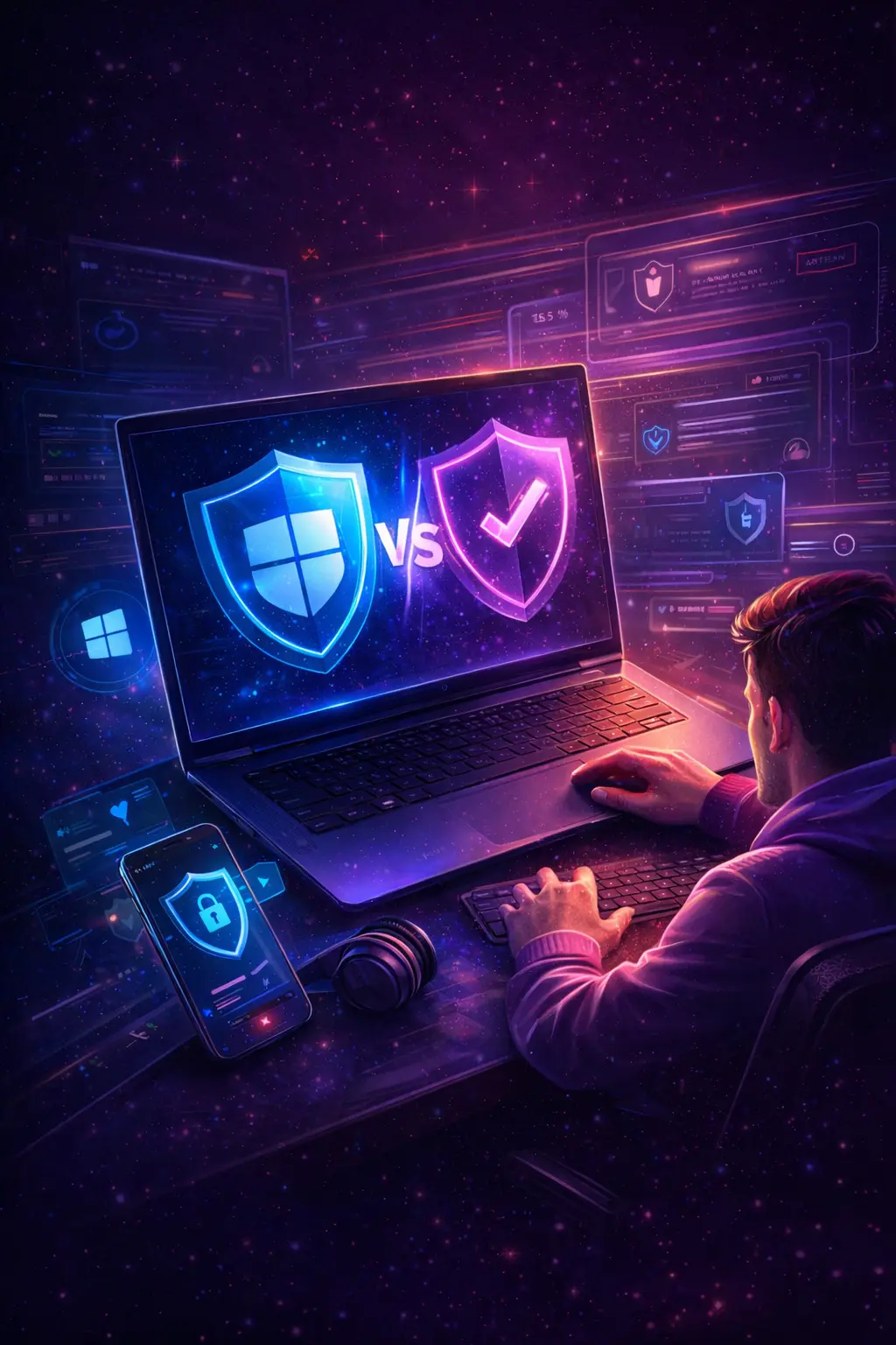 antivirus gratuit windows Defender vs premium comparatif