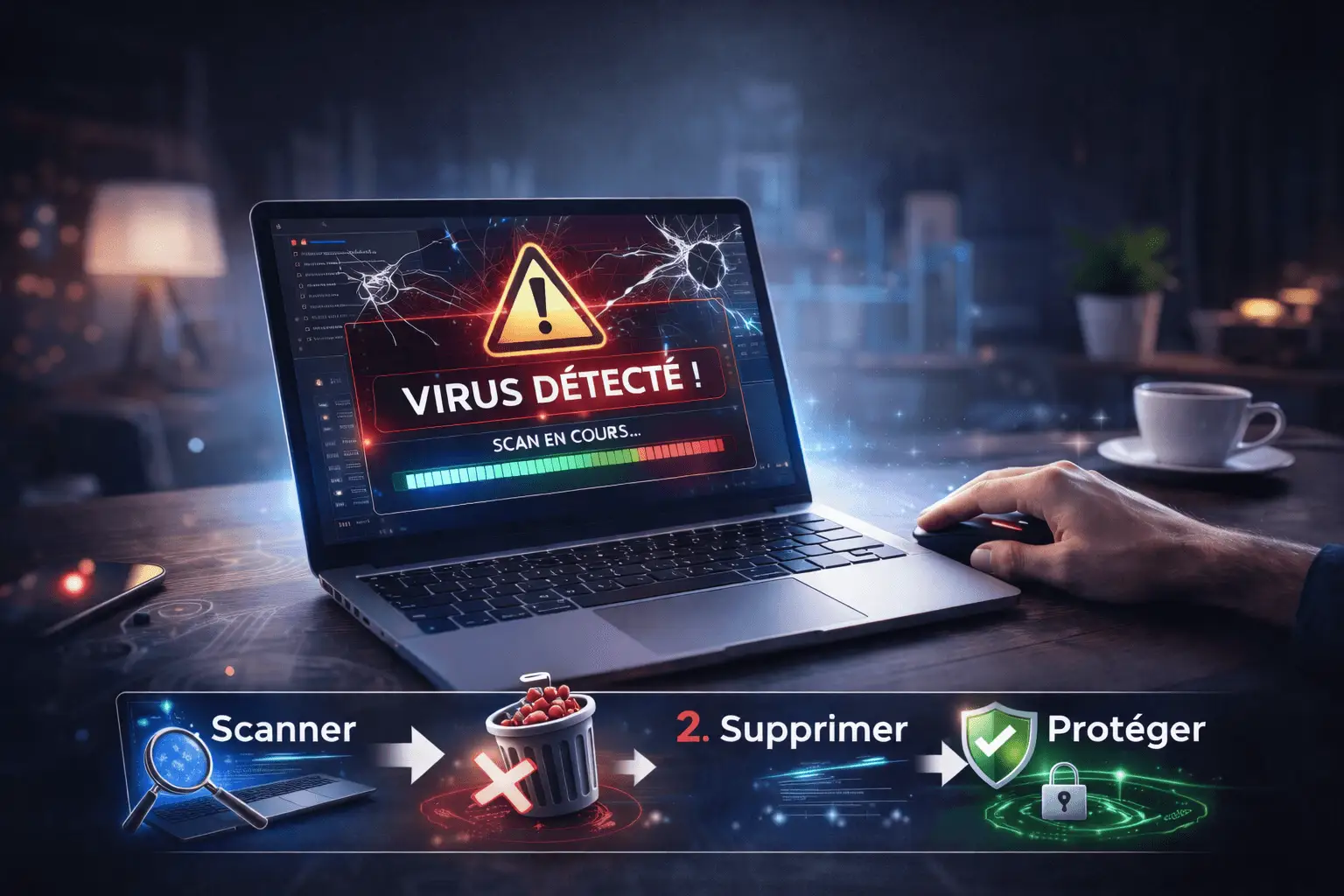 Supprimer un virus sur ordinateur : guide SecureeTech pour Windows et Mac