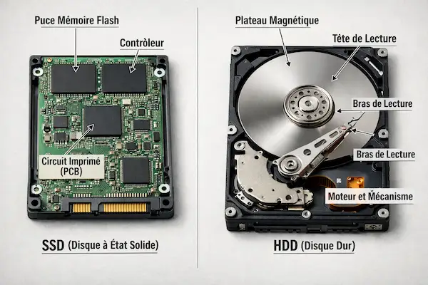 Changer disque dur HDD SSD