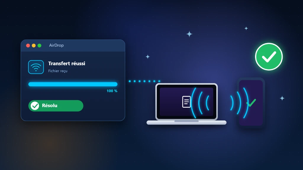 AirDrop ne fonctionne plus : transfert de fichier réussi entre un Mac et un iPhone