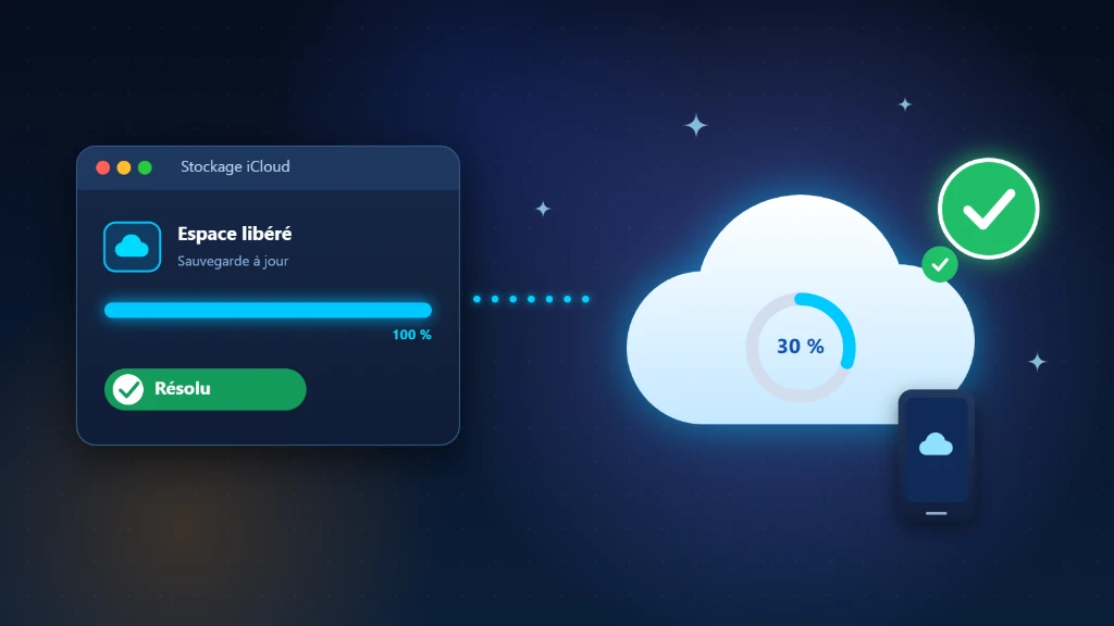 Stockage iCloud plein : espace iCloud libéré sur iPhone et Mac