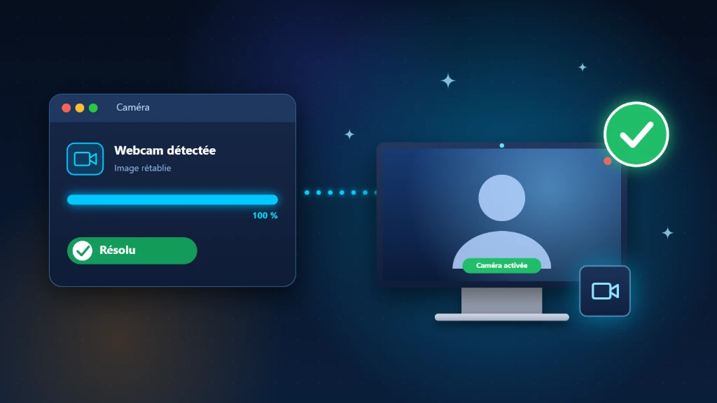 Webcam qui ne fonctionne plus sous Windows : caméra détectée et image rétablie