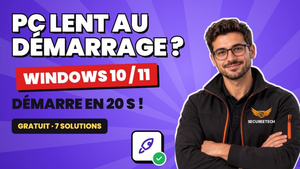TUTO PC LENT AU DÉMARRAGE : 7 solutions simples (Windows 10 et 11)